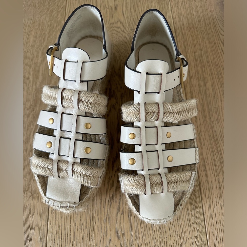 Tory Burch espadille like sandals.